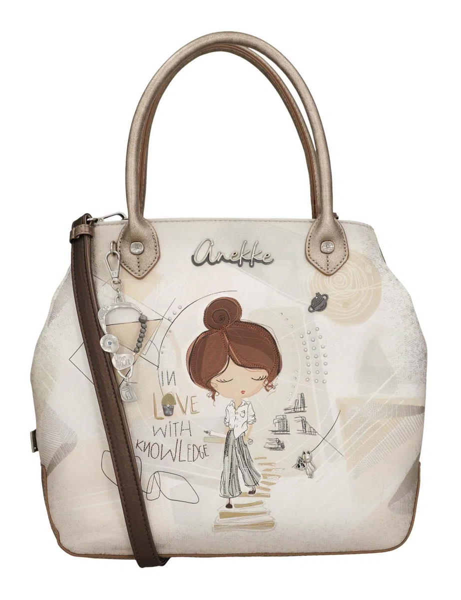 Anekke bolso bandolera Sophia Short Handle Bag Multicolor crema