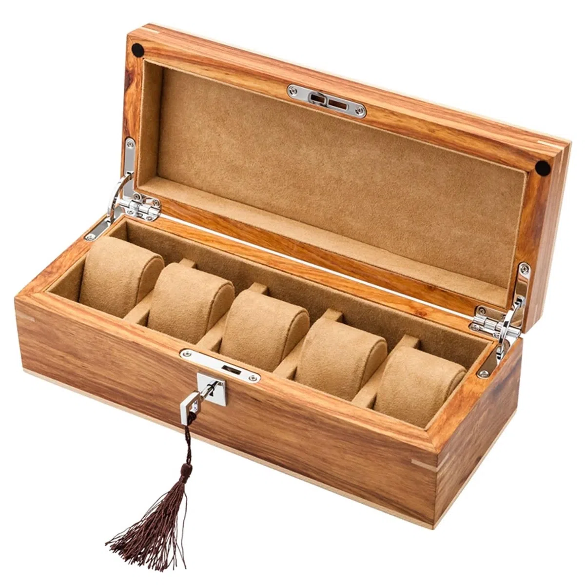 Caja de cajas almacenamiento relojes madera maciza