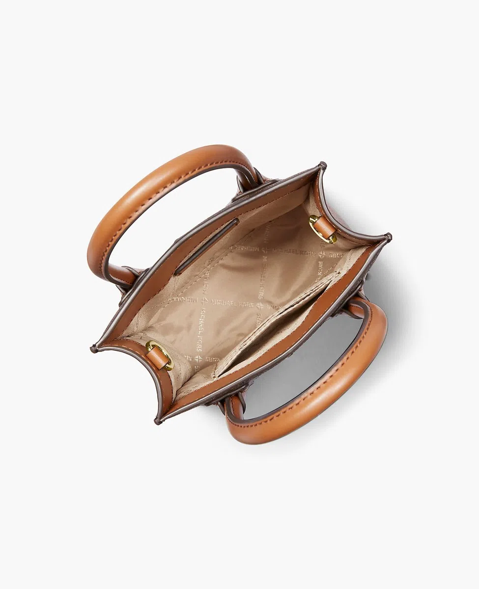 Michael Kors Mercer - Bolso cruzado de piel granulada extra pequeño
