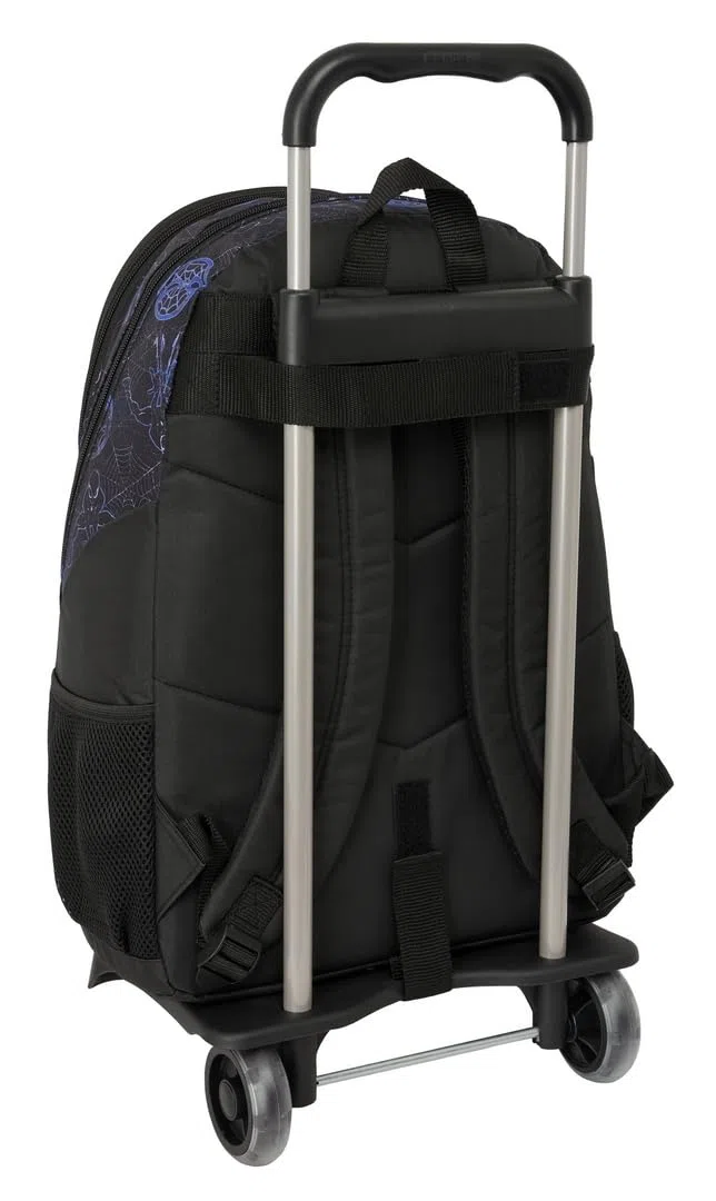 Safta SPIDERMAN ATTACK - Mochila Escolar con Carro, Ideal para Niños de Diferentes Edades, Cómoda y Versátil, Calidad y Resistencia, 33x15x43 cm