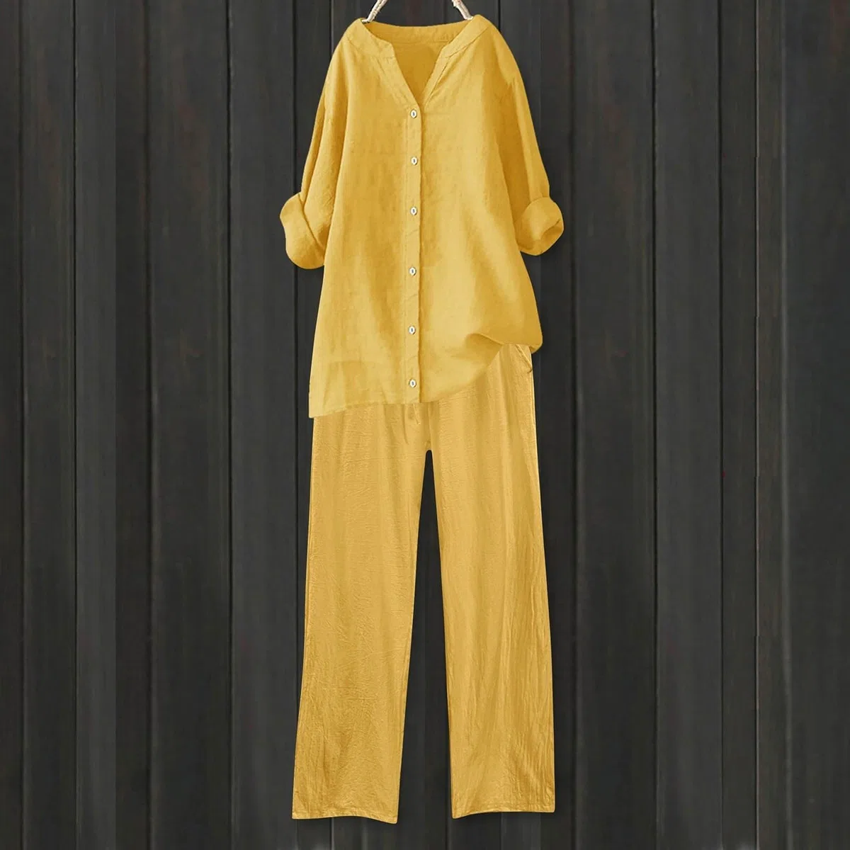 Conjunto Mujer Verano 2 Piezas Moda raje de Primavera Ligero Chndal Blusa Pantalones Ropa Playa Vacaciones Deportivo Casa Trabajoconjunto Casual mujerTejido de