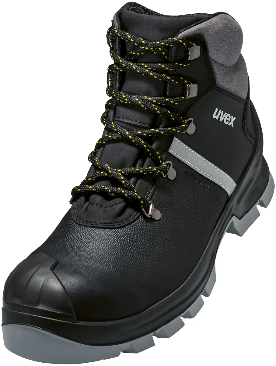 Uvex 2 construcción S3 SRC - botas de trabajo de cuero repelentes al agua - sin metal para hombre