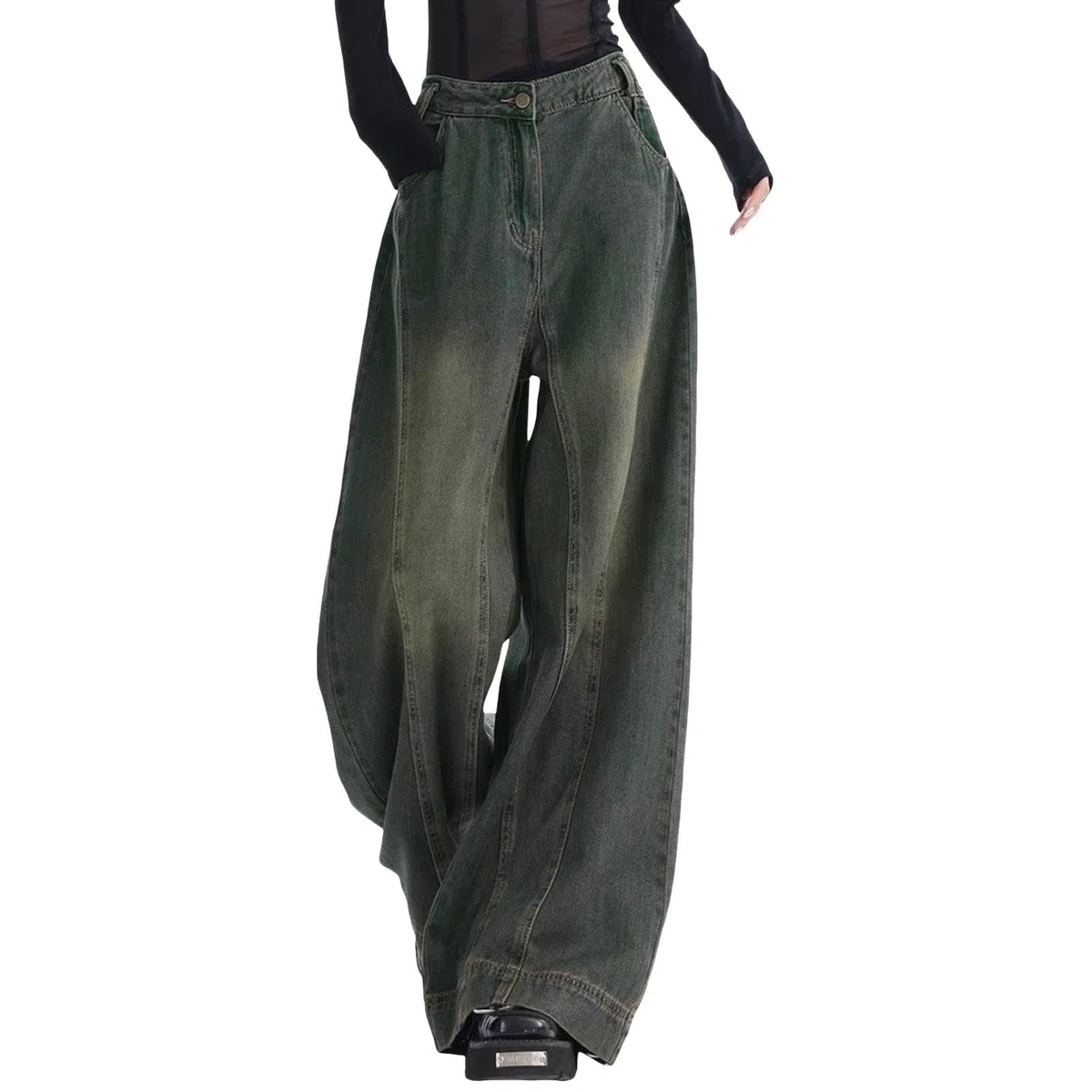 Ropa Mujer Pantalón Vaquero Tejanos Baggy Pantalones Casual Tallas Grandes Vaqueros Ancho Primavera Elasticos Jeans Ligero Rectos Invierno