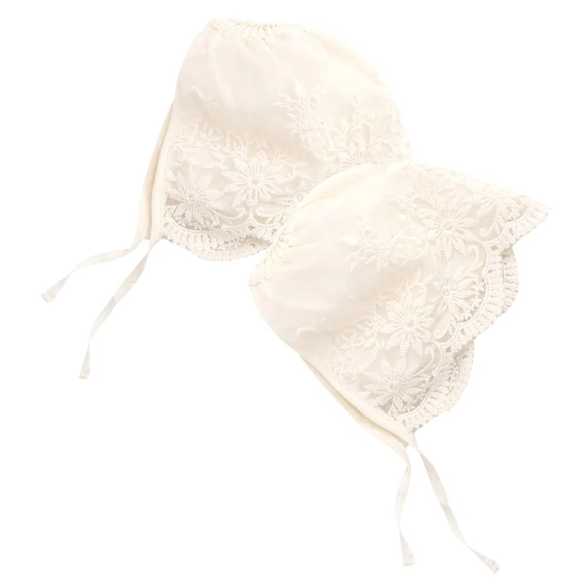5 Series Sombrero De Sol para Recién con Lazo De Encaje Gorro para Bebés Protección UV para Ceremonias Y Uso Diario 2 Piezas X 5