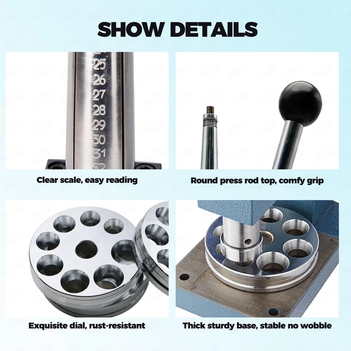 Estirador y reductor de anillos, herramienta manual de medición de anillos con base pesada, medidor de anillos ajustable para ajustar el tamaño