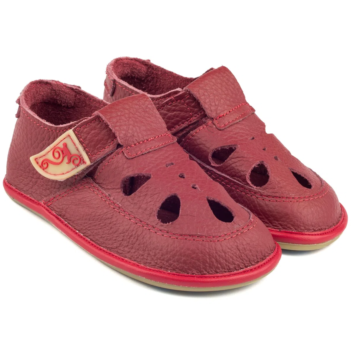 Magical Shoes Zapatos Descalzos para Niños, Zapatillas Infantil, Calzado con Suela Antideslizante, Zapatos Minimalistas Niña y Niño, Talla 25, Rojo, Coco