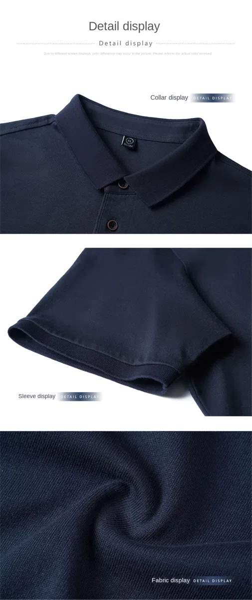 Polo de manga corta para hombre, diseño clásico, color liso, para jóvenes