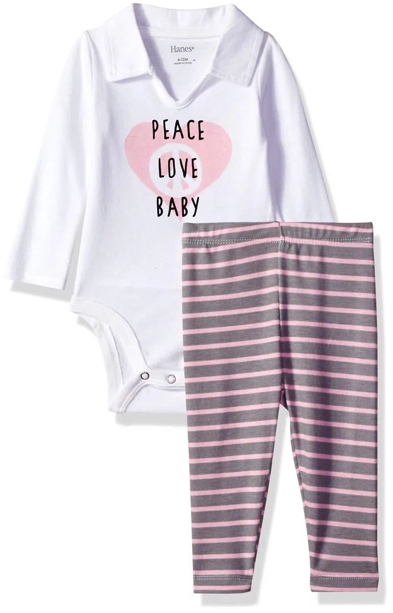 Hanes Juego de canastilla para bebé niño