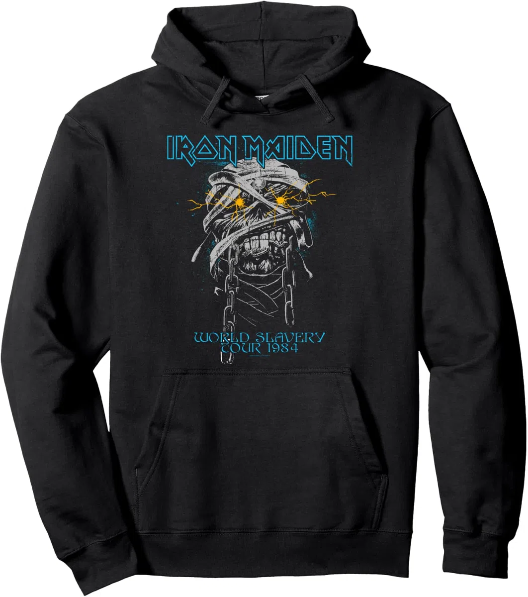 Iron Maiden Powerslave Head Mummy Black Sudadera con Capucha