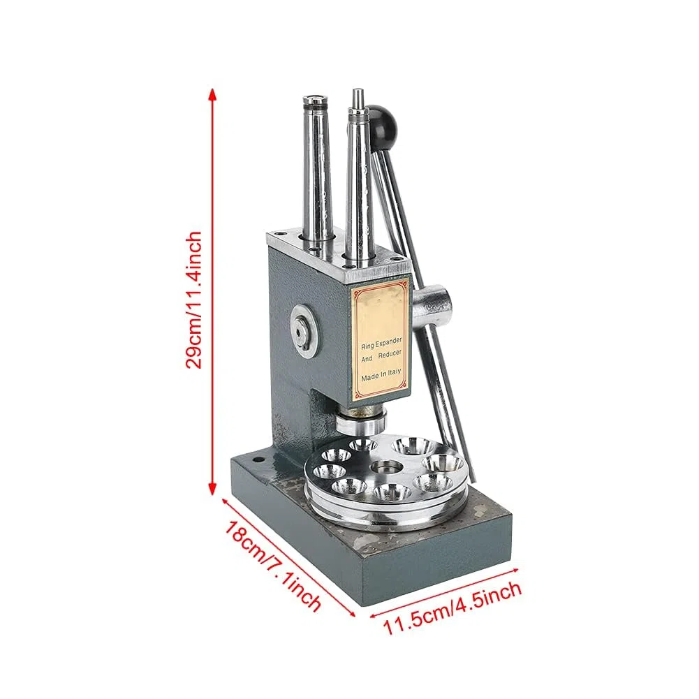 Plyndbract Herramienta de ajuste de tamaño con varilla doble, reductor y ampliador para anillos, ideal para uso doméstico y ahorro de dinero