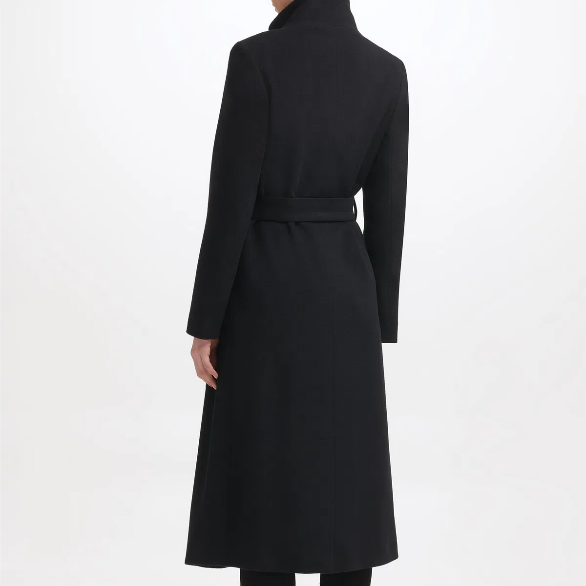 Kenneth Cole Wool-Blend Belted Maxi Coat Abrigo de Mezcla de Lana para Mujer
