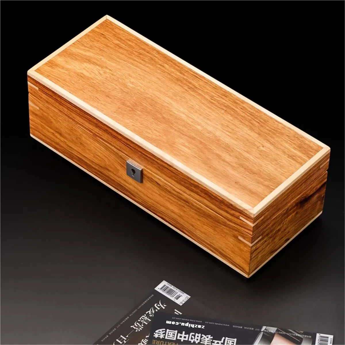 Caja de cajas almacenamiento relojes madera maciza