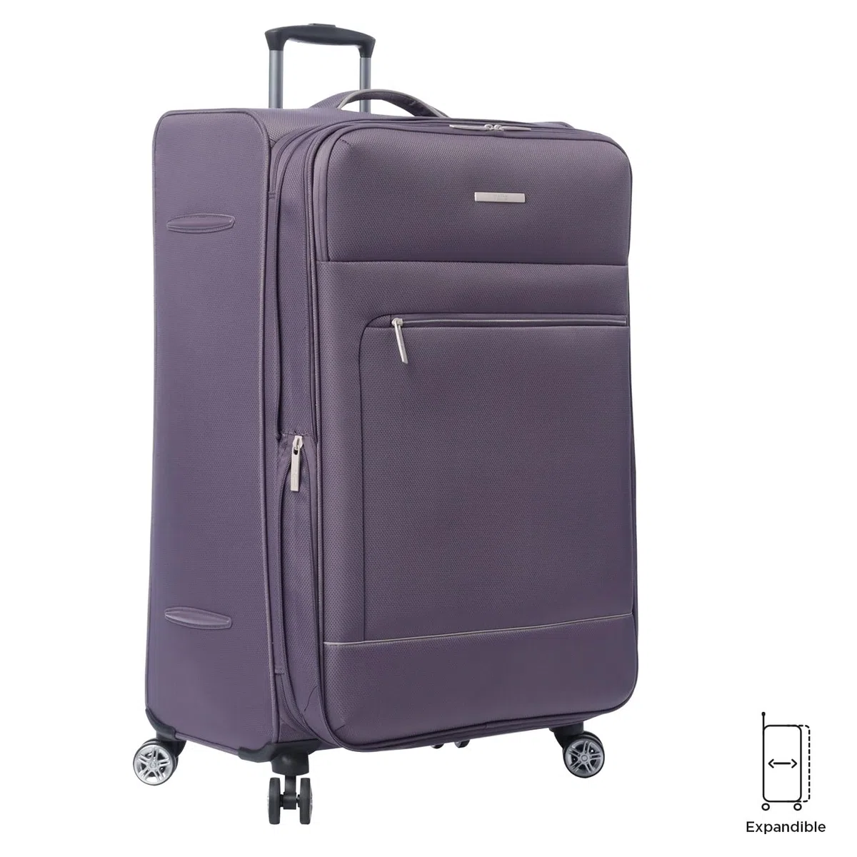 TOTTO - Maleta de Viaje Tela, Modelo Liviana, Maleta Grande, Capacidad 108 L, Bolsillos Acceso Rápido, Ruedas Dobles Giro 360º, Manija Telescópica, Correas Internas, Candado TSA, Color Montana Grape