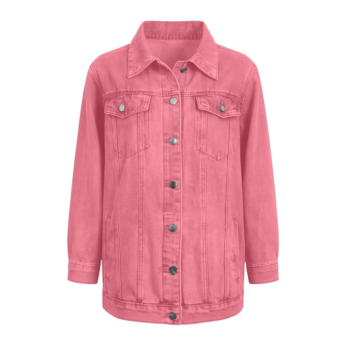 Genérico Cazadora Vaquera Mujer Elastica - Corto Sin Mangas con Chaqueta Vaquera Lavada con Botones para Mujer