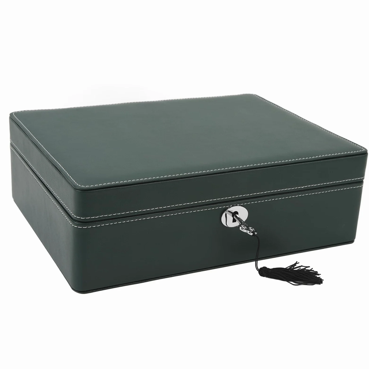 8 Organizador de la Caja de Relojes de tragamonedas: Vitrina de Cuero de Microfibra con Interior de Terciopelo Suave para Hombres/mujeres, Regalos de Almacenamiento de Joyas