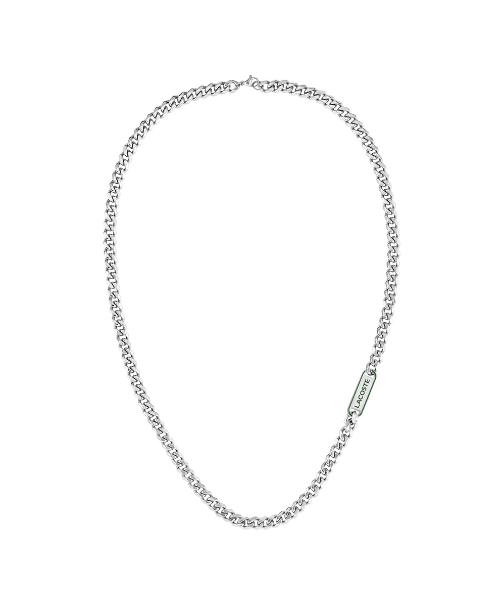 Lacoste Collar de cadena para Hombre Colección DISTRICT de Acero inoxidable
