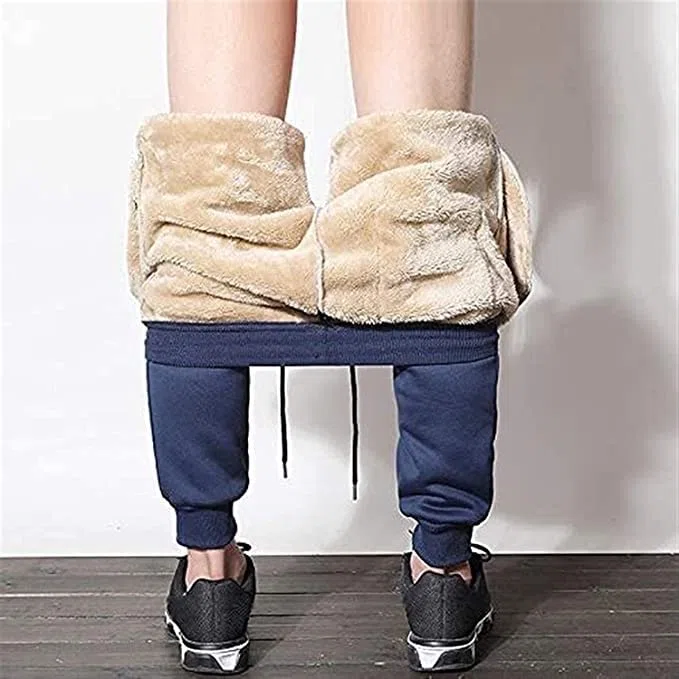 Cálidos Pantalones De Chándal De Invierno con Forro Polar Interior, Pantalones De Chándal Cálidos Pantalones De Chándal Deporte Casual, Pantalones Largos con Cordón Y Pantalones De Chándal con