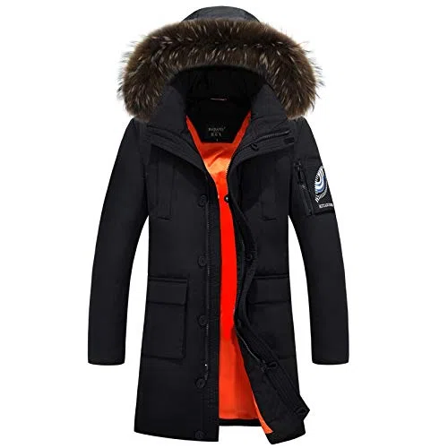 Chaqueta De Plumón para Amantes De Hombres Y Mujeres Gorro Cálido Grueso De Invierno Desmontable Largo A Prueba De Viento E Impermeable Tamaño Grande 5XL