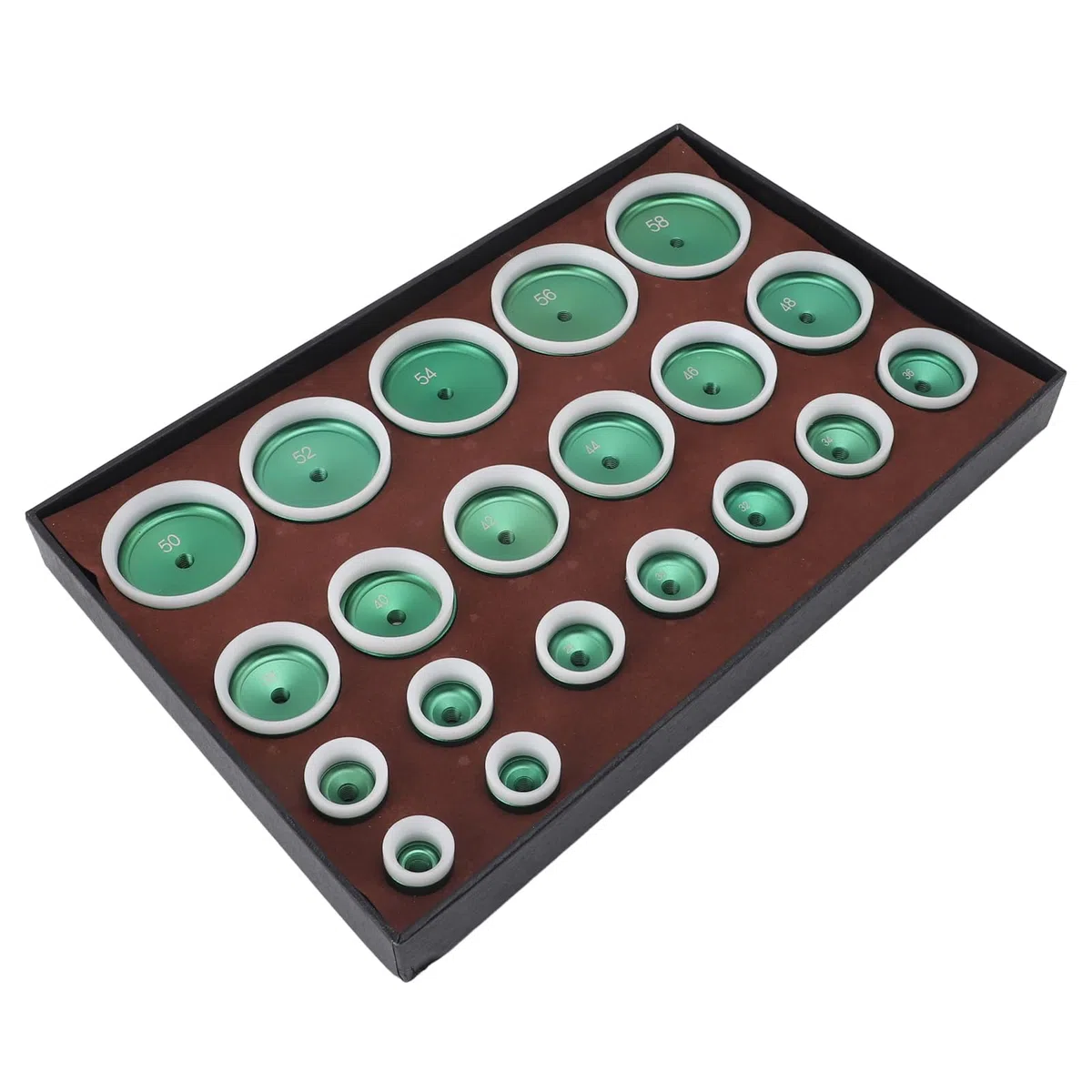 Dioche E25 Watchmaker Juego de Troqueles para Relojes de 20 Piezas: Kit de Troqueles de Prensa para Relojes Resistente de 20 a 58 Mm para Reparación de, Construcción de Metal, Fácil de Usar y