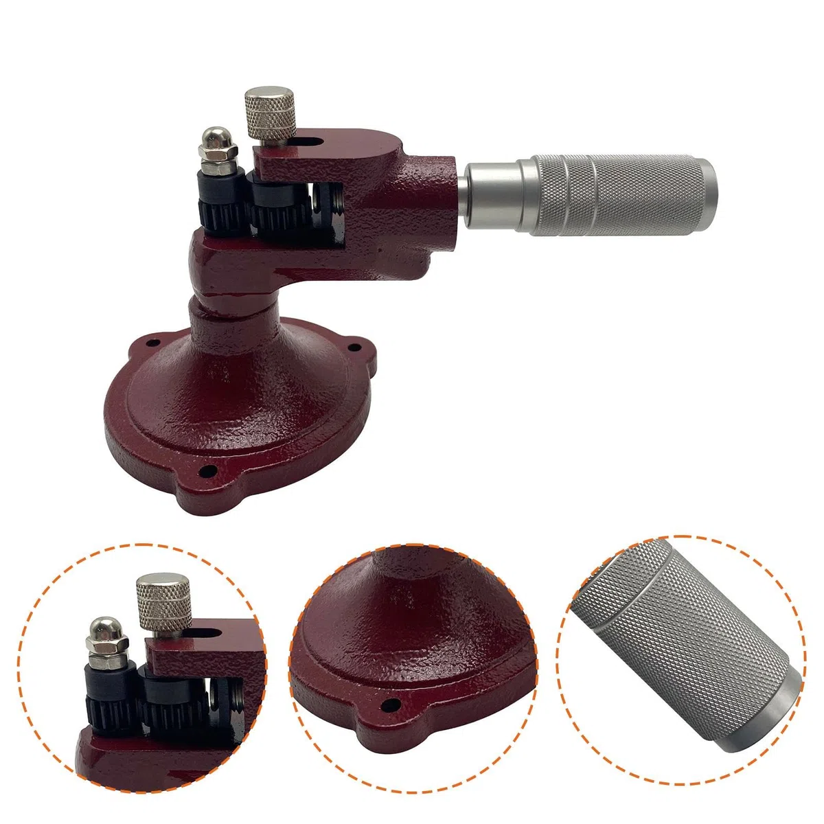 Amagogo Estirador de Anillos, Herramienta para fabricación de Joyas, Suministros de reparación, ajustador de tamaño de Anillos portátil, agrandador de