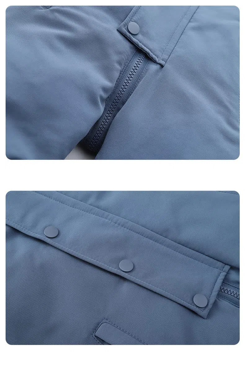 bestgift Traje de una sola pieza para niños hombres y mujeres traje de esquí de plumón traje de una sola pieza 1-6 años engrosado, Negro, 90 cm
