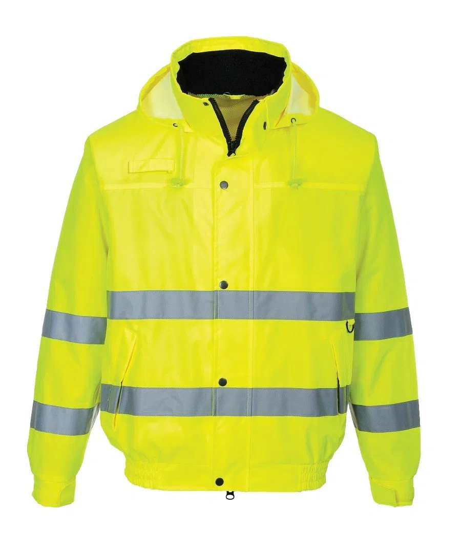 Portwest Cazadora Alta-Visibilidad Lite Bomber, Tamaño: L, Color: Amarillo, S161YERL