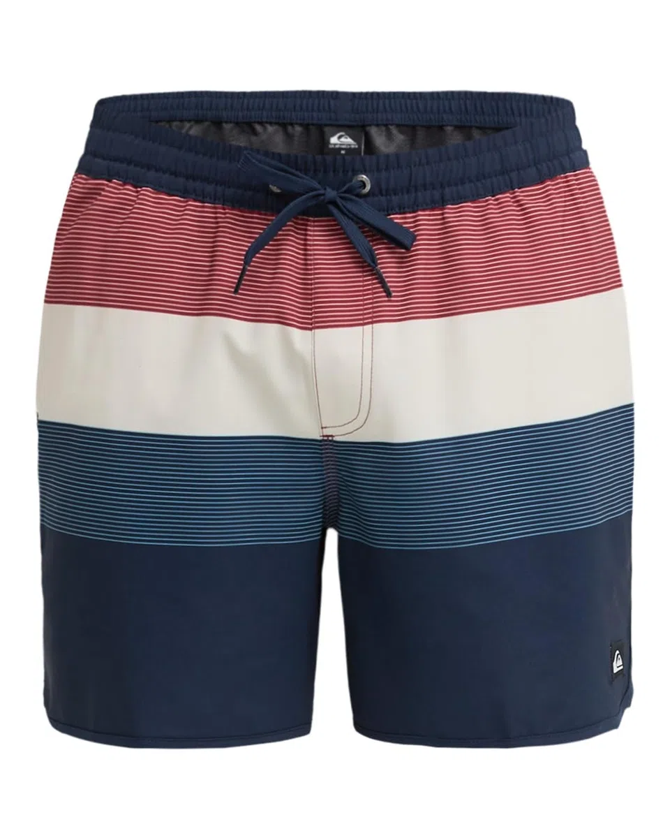 Quiksilver Stretch Scallop Volley 16" - Short de Natación - Hombre - Azul.