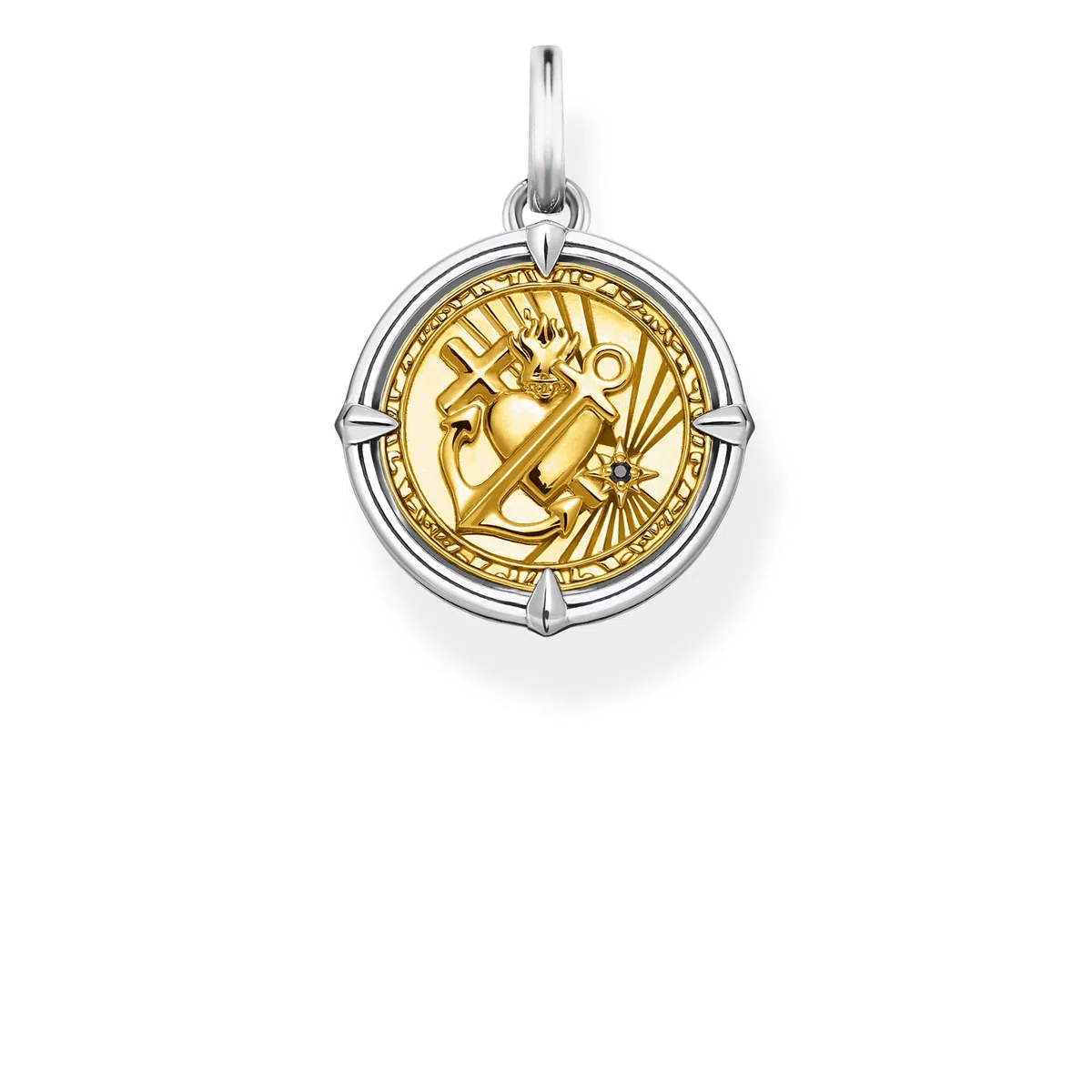Thomas Sabo - Colgante con Motivos Inspirados en la Espiritualidad y Buena Fortuna