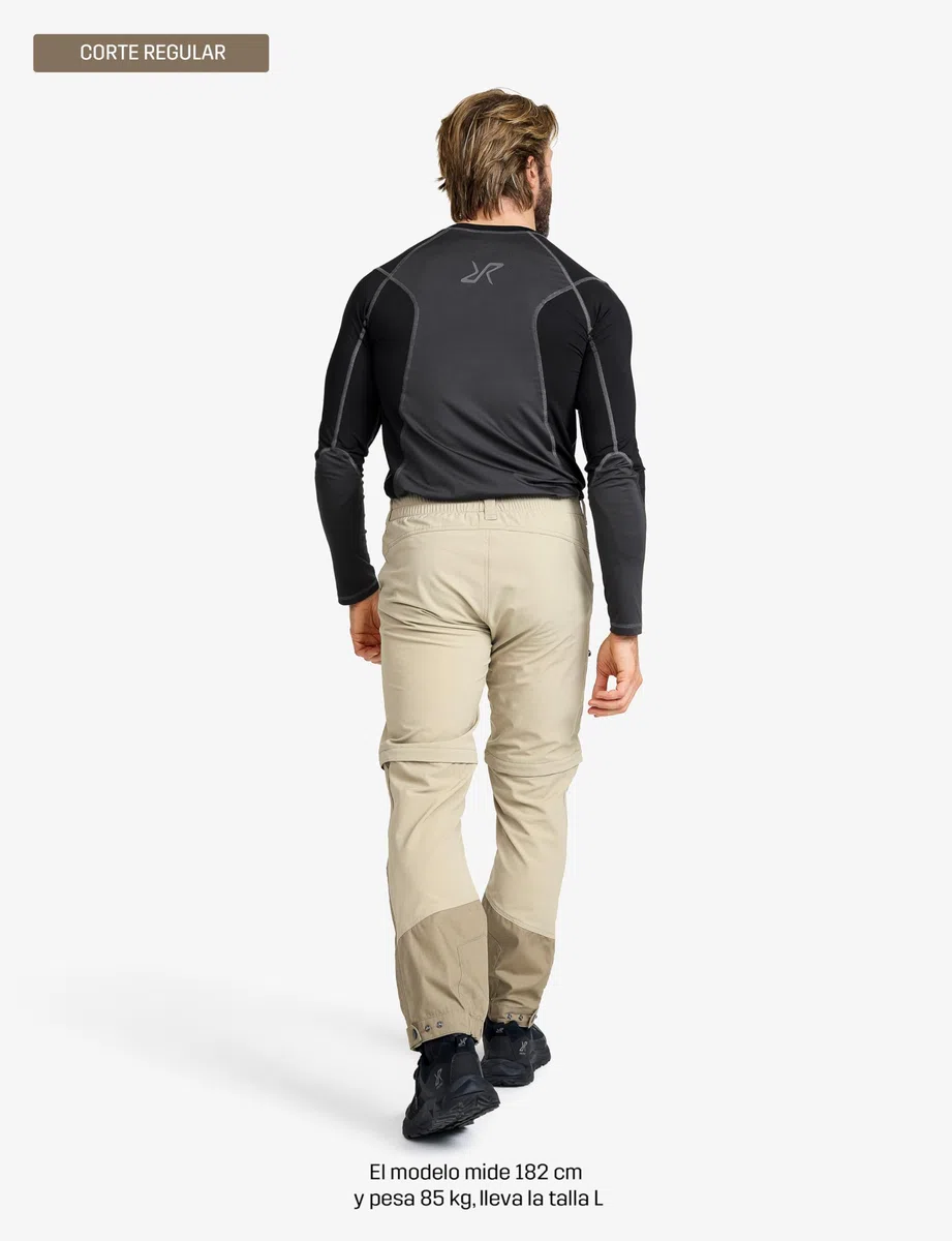 RevolutionRace Range Pro Stretch T Zip-Off Pants para Hombre, Pantalones Convertibles para Actividades al Aire Libre