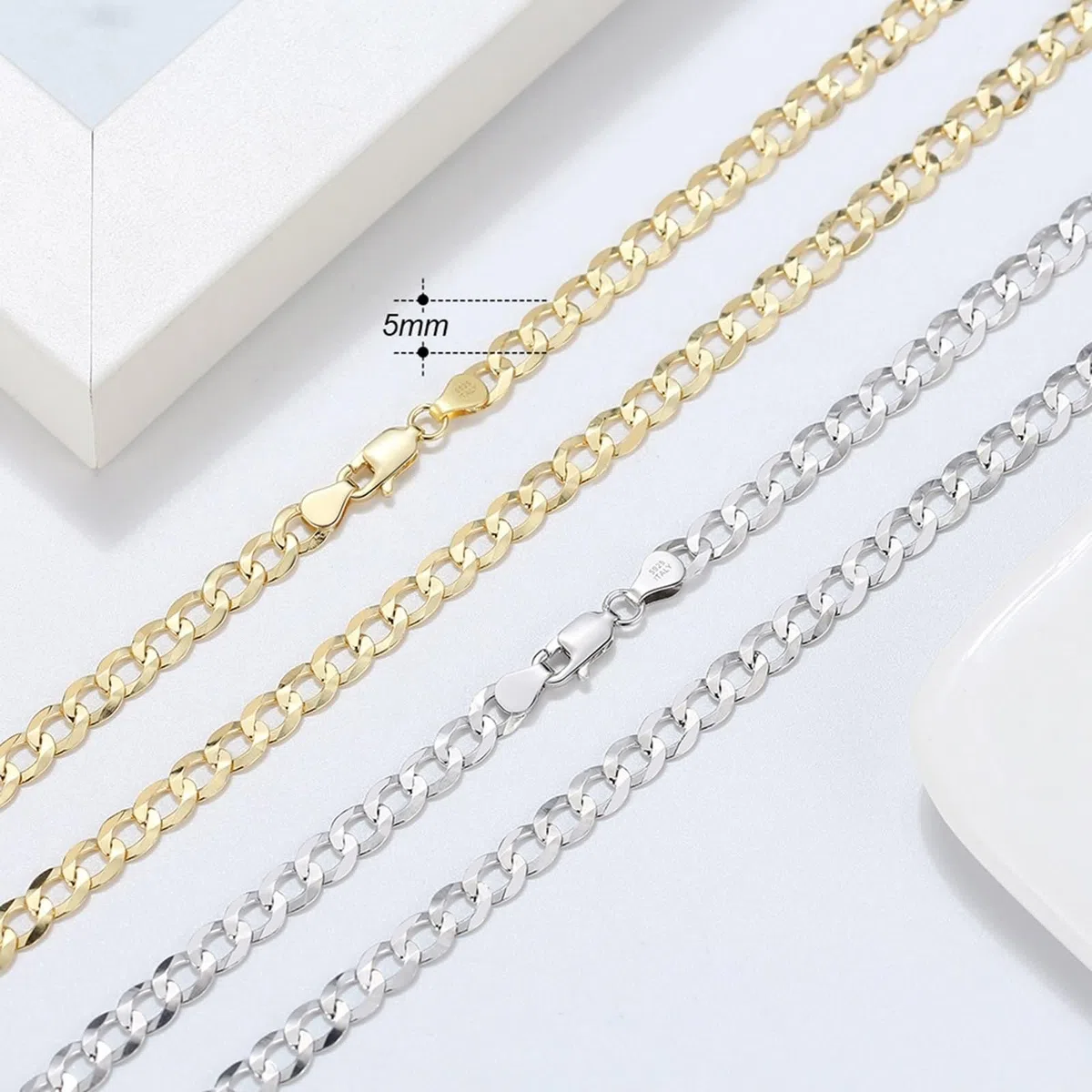 Collar con colgante para mujer, plata de ley 925, cadena de eslabones adecuado para bodas, aniversarios y vacaciones