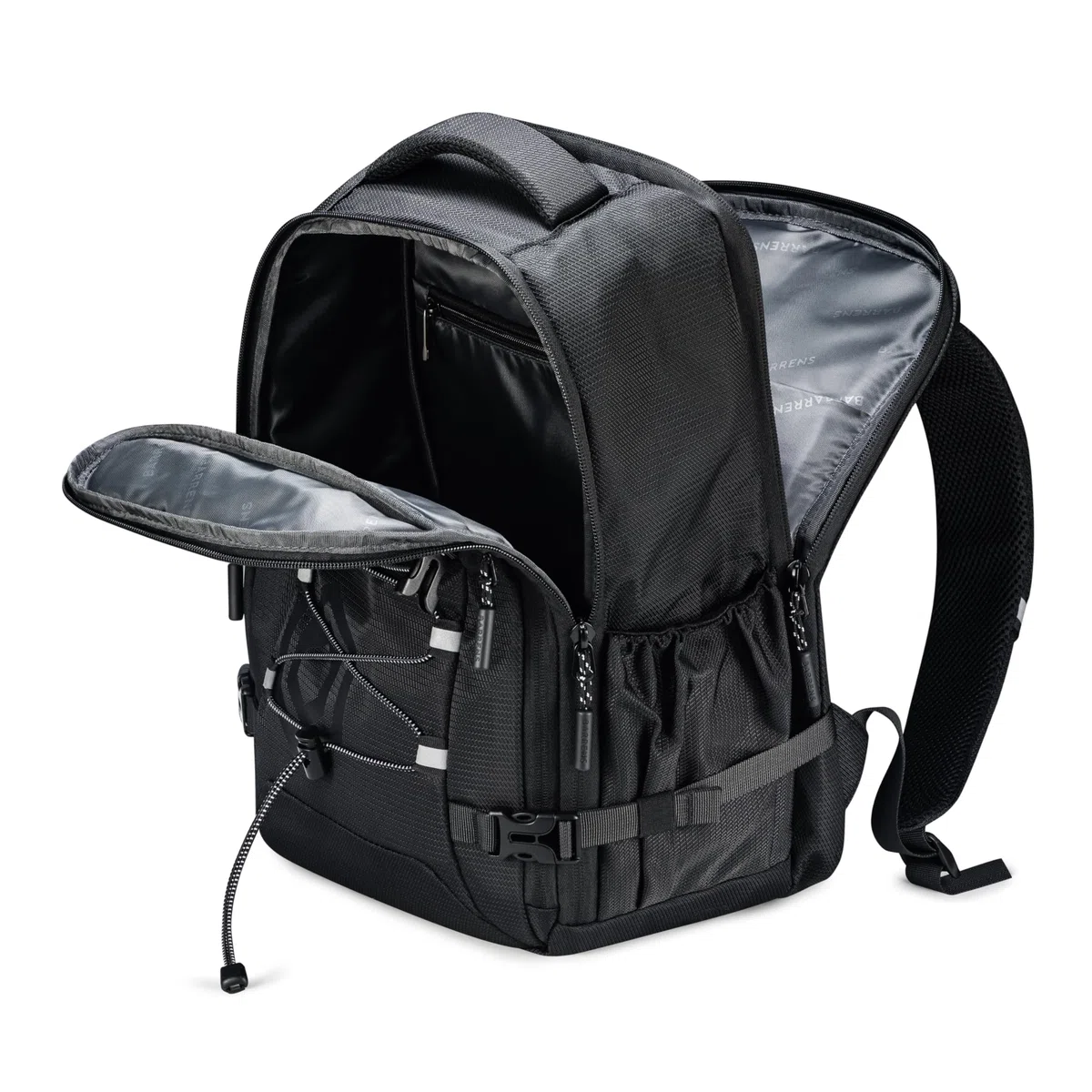 BARRENS Mochila de equipaje de mano, 40 x 30 x 20 cm, impermeable para Wizzair, Eurowings, equipaje de cabina de 23 L con compartimento para portátil, Negro , 23