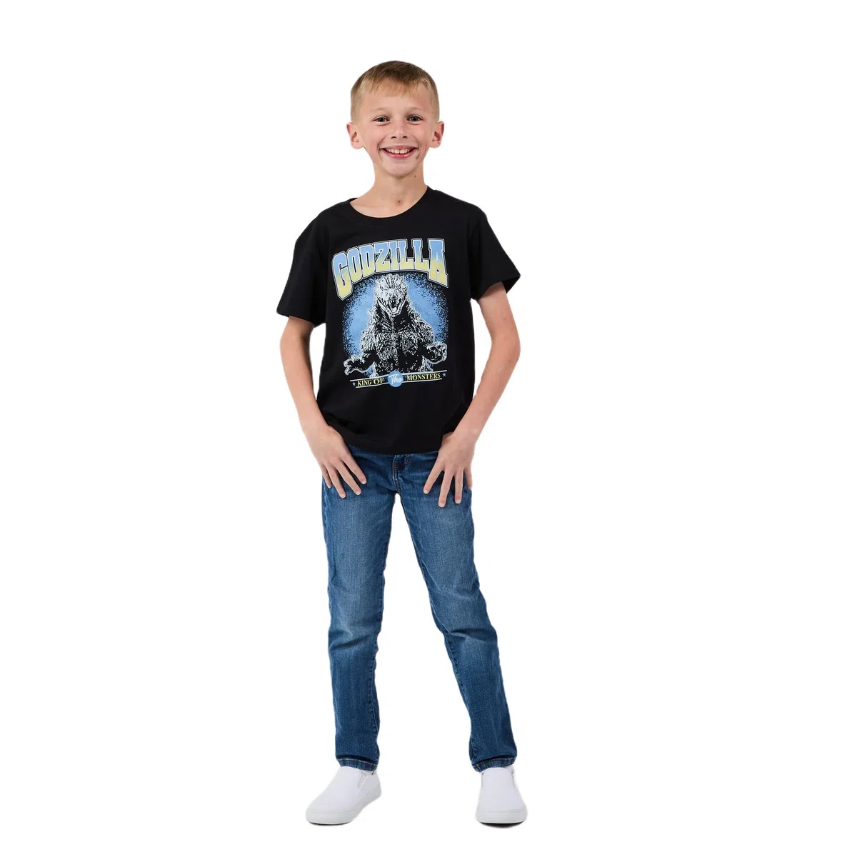 Godzilla - Paquete de 3 camisetas de manga corta para niño