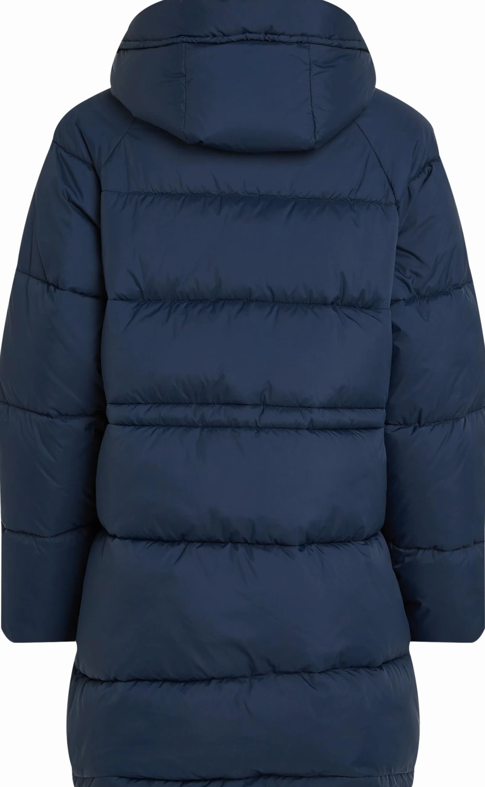 Tommy Jeans Abrigo de Plumas Mujer Midi Puffer con Capucha