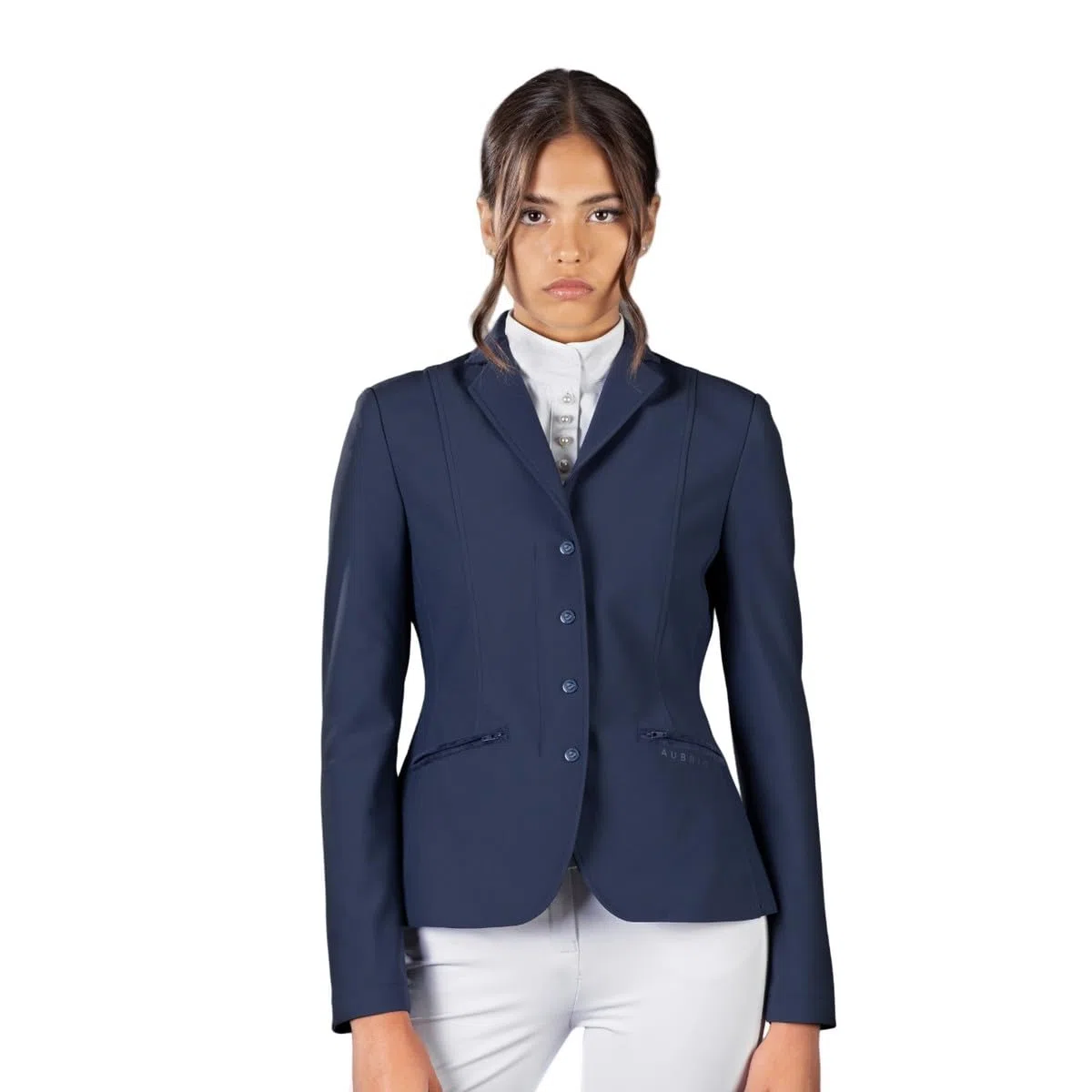 Aubrion - Chaqueta de Equitación Brixton para Mujer (36 in / 91 cm) (Storm)