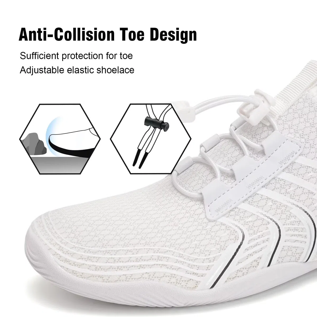 YALOX Zapatos de agua para hombre y mujer, zapatos de natación al aire libre, playa, descalzos, secado rápido, calcetines para piscina, natación, yoga, surf, ejercicio