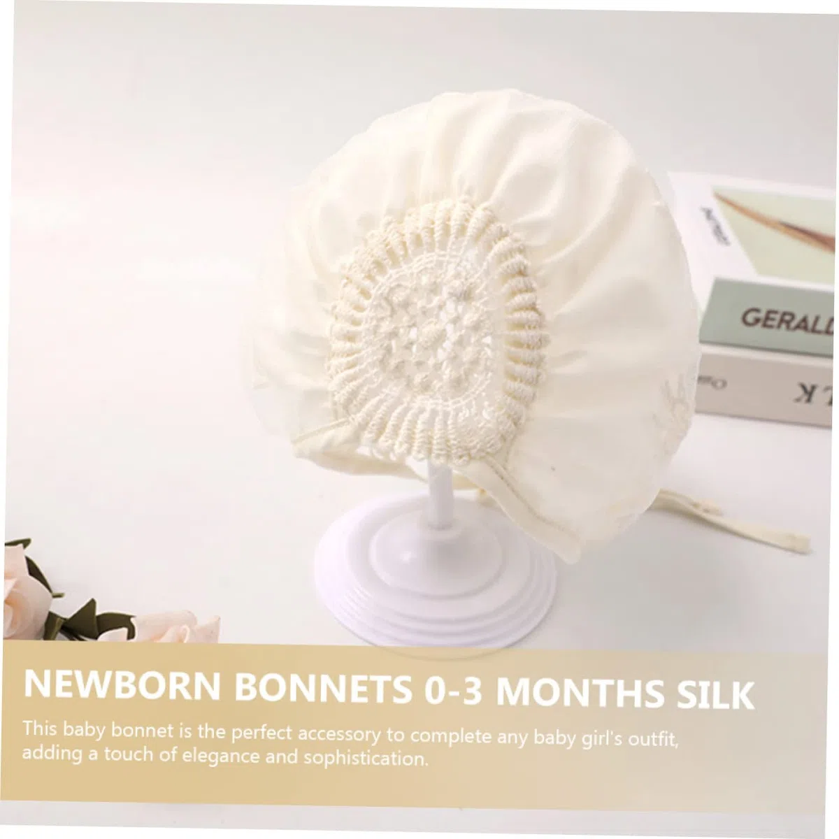 5 Series Sombrero De Sol para Recién con Lazo De Encaje Gorro para Bebés Protección UV para Ceremonias Y Uso Diario 2 Piezas X 5