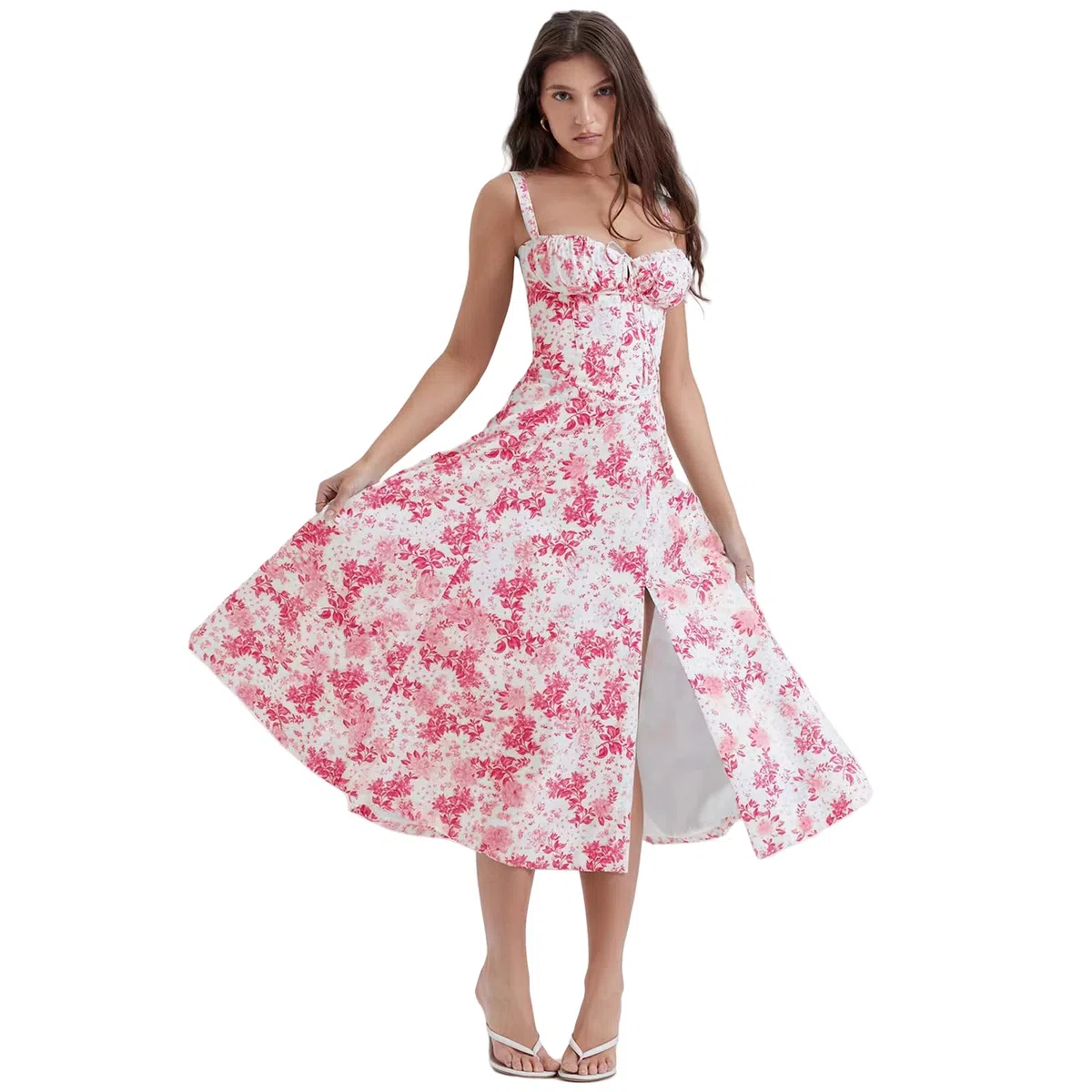 Vestidos de Verano Vestidos de Verano Vestidos de Playa Casual Vestidos de Sol Mujeres Chalecos sin Mangas Vestidos Midi Flores, HUTALIM, J, s