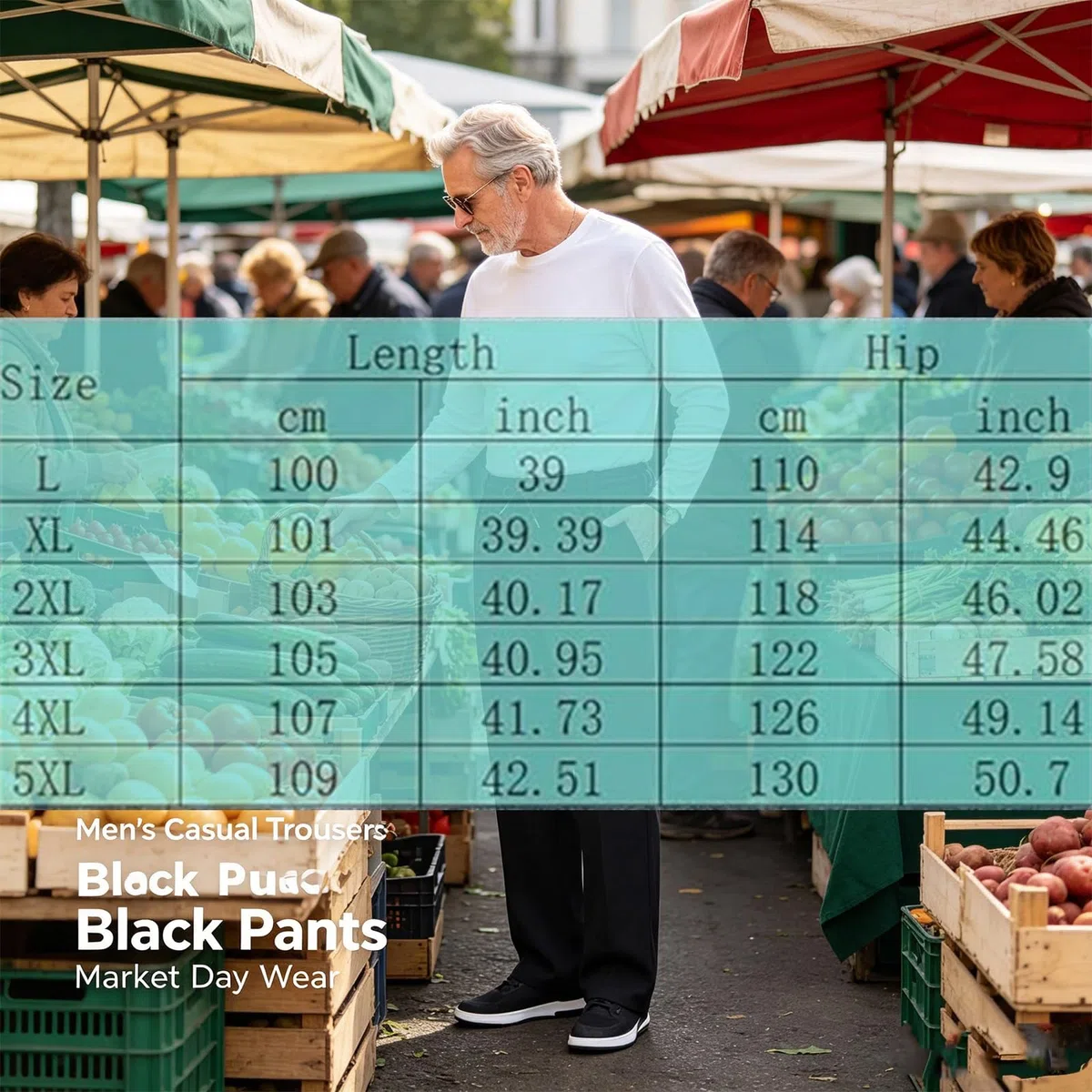 Pantalones de cintura elástica para hombre mayor, pantalones deportivos casuales con cremallera y cordón, pantalones de trabajo elásticos y holgados con bolsillos