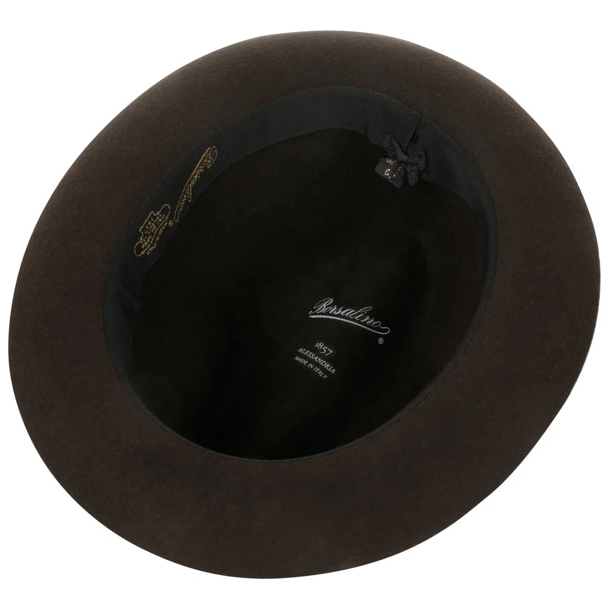 Borsalino Sombrero Fieltro Pelo Georgio Mujer/Hombre - Made in Italy Film Fedora de Hombre con Banda Grosgrain Otoño Primavera Invierno Verano Verano/Invierno