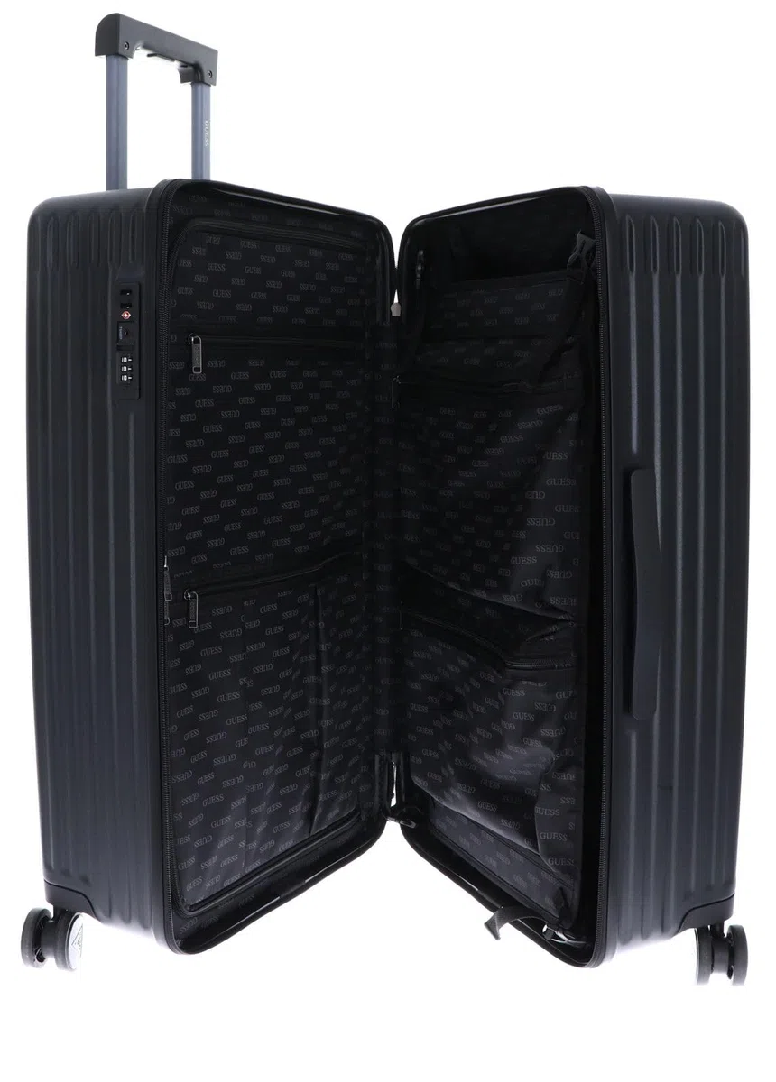GUESS Trolley Olbia Shell Trunk Black Negro 73cm