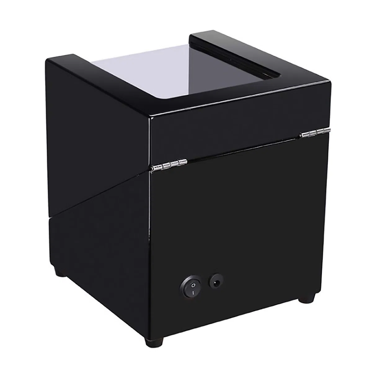 Reloj Winder 2 dígitos Patrón de ébano Pintura Reloj mecánico Dispositivo de Cuerda automática Hombres y Mujeres Reloj Caja de Almacenamiento Hogar Mudo Reloj antimagnético Shaker