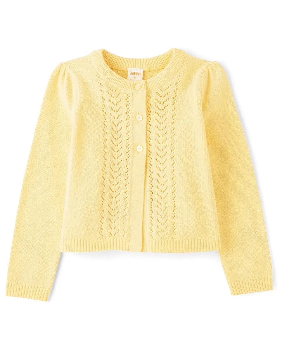 Gymboree and Toddler Long Sleeve Cable Knit Cardigan Sweater Camisa Niñas (Pack de 1)