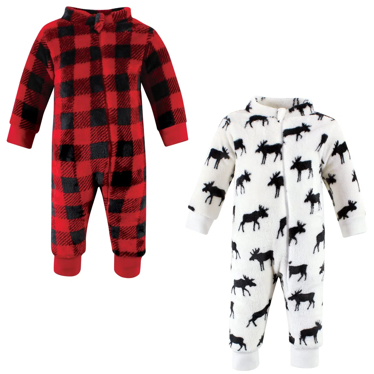 Hudson baby Plush Jumpsuits Overol Felpa, Oso de Invierno, 12-18 Meses Unisex bebé