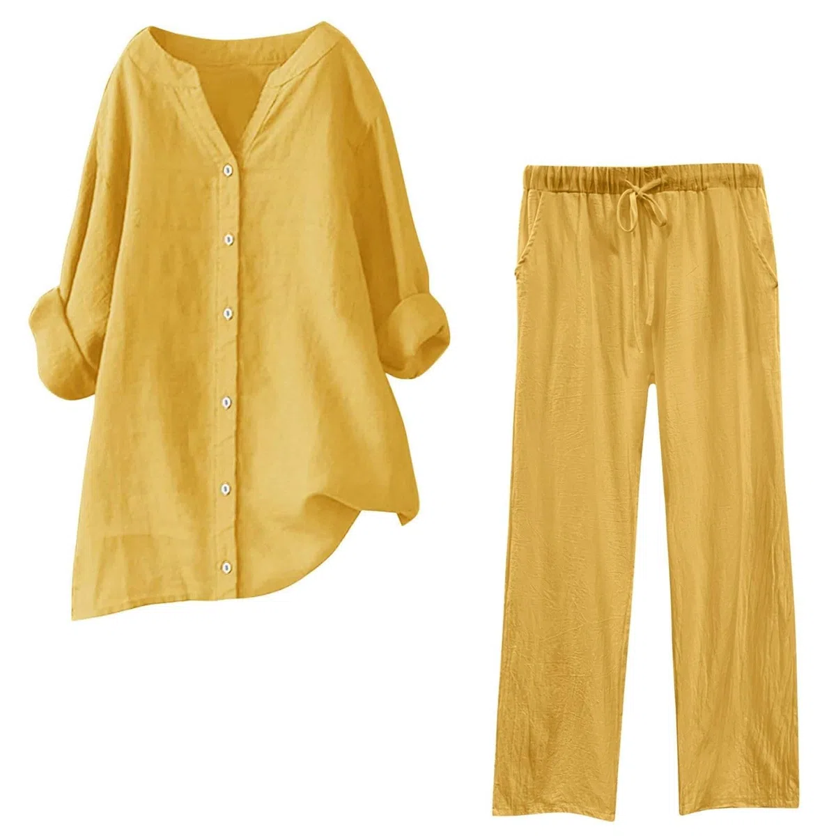 Conjunto Mujer Verano 2 Piezas Moda raje de Primavera Ligero Chndal Blusa Pantalones Ropa Playa Vacaciones Deportivo Casa Trabajoconjunto Casual mujerTejido de