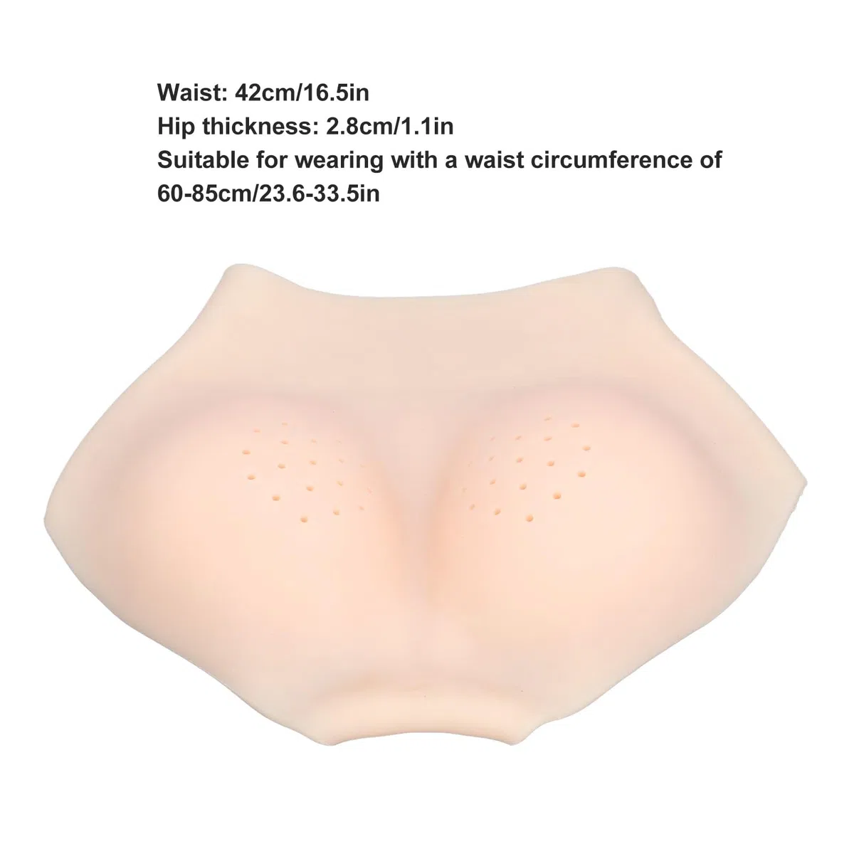 Moldeador de Glúteos de Silicona para Mujer: Invisible, Suave y Cómodo, Ideal para Playa o Fiesta, Ajuste hasta 85 cm de Cintura