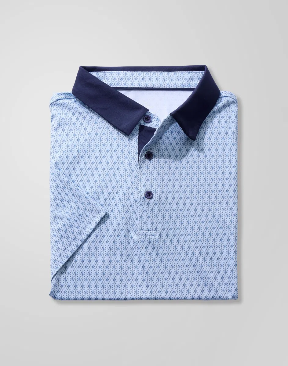Obla Polo de golf para hombre, manga corta, ajuste seco, rendimiento que absorbe la humedad, estampado casual, cuello | Absorbe la humedad, rendimiento, ligero, casual, camisas polo para hombre