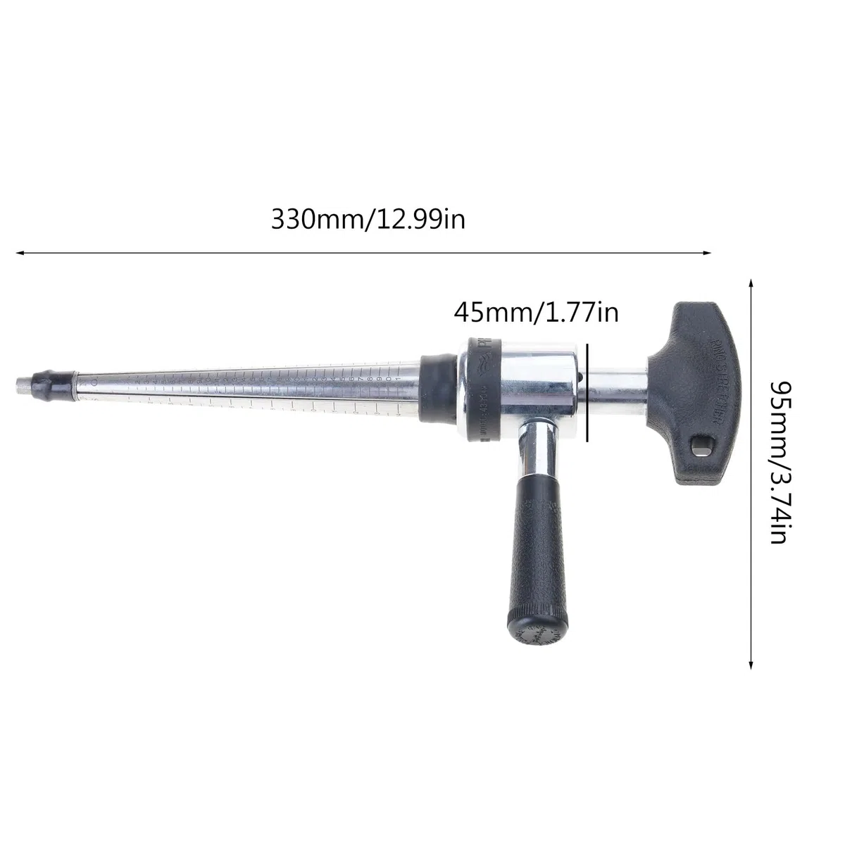 Modificador de tamaño, solución de cambio de tamaño fácil de usar, medidor de tamaño ajustable, material de aleación, anillos universales, ajustador, ajustador de viaje