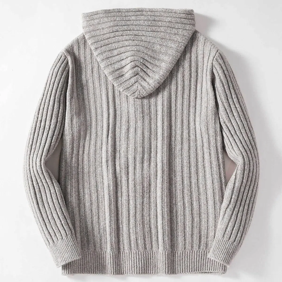 Cardigan Hombre Botones, Chaqueta De Lana para Hombre con Cuello En V Manga Larga Suéter De Punto con Botones Elegante Ajustado Cárdigan Ligero con Bolsillos para Exterior El Ocio