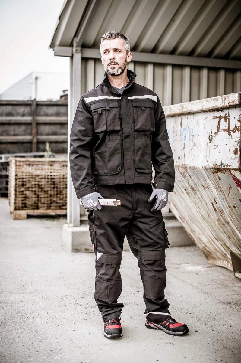 NITRAS Motion Tex Plus Pantalones de Trabajo - Multibolsillos - Pantalones para Trabajar - para Obras - Electricistas - Mecánicos - Carpinteros