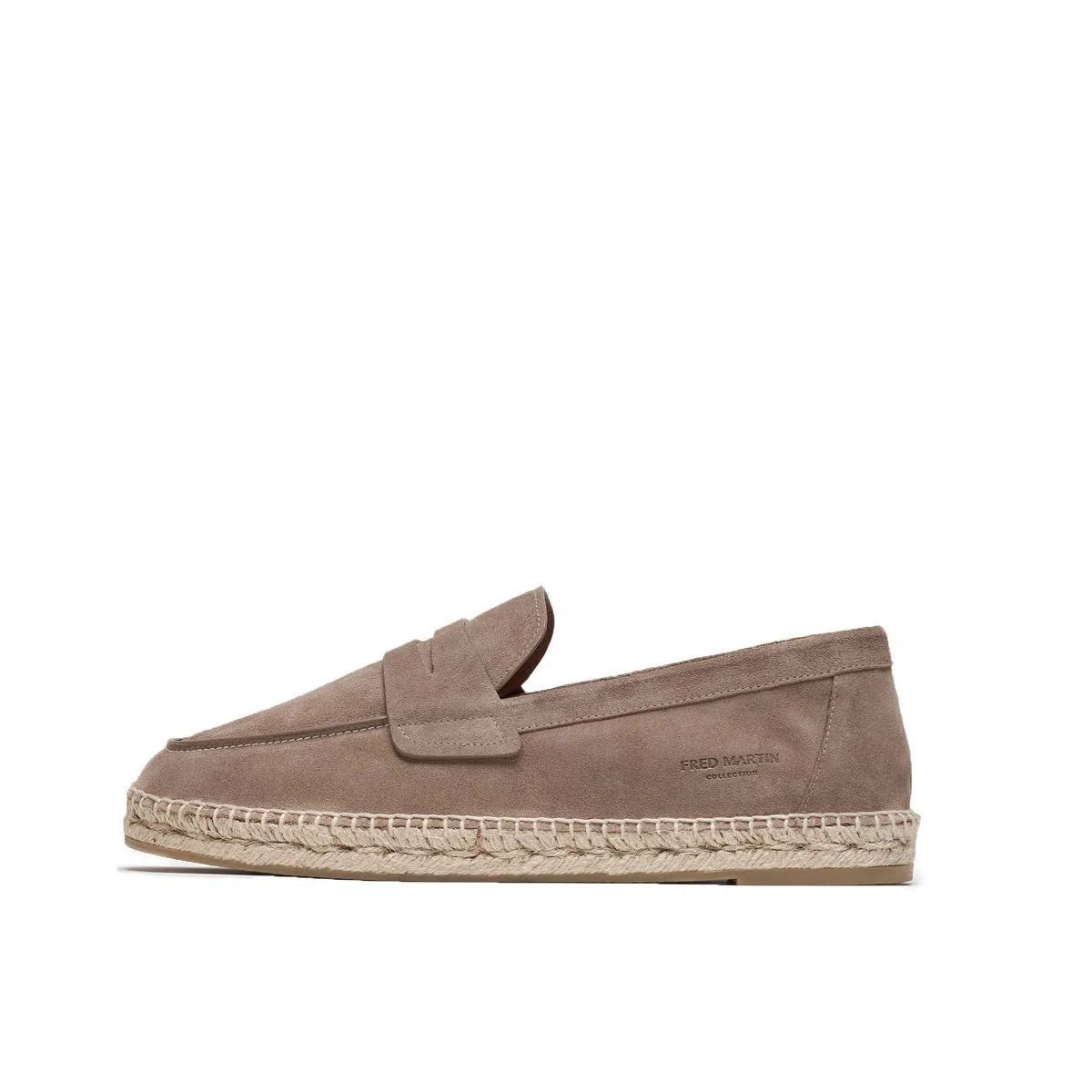 FRED MARTIN COLLECTION, Mocasiness de Ante con Suela de Esparto y Forro en Piel de Hombre